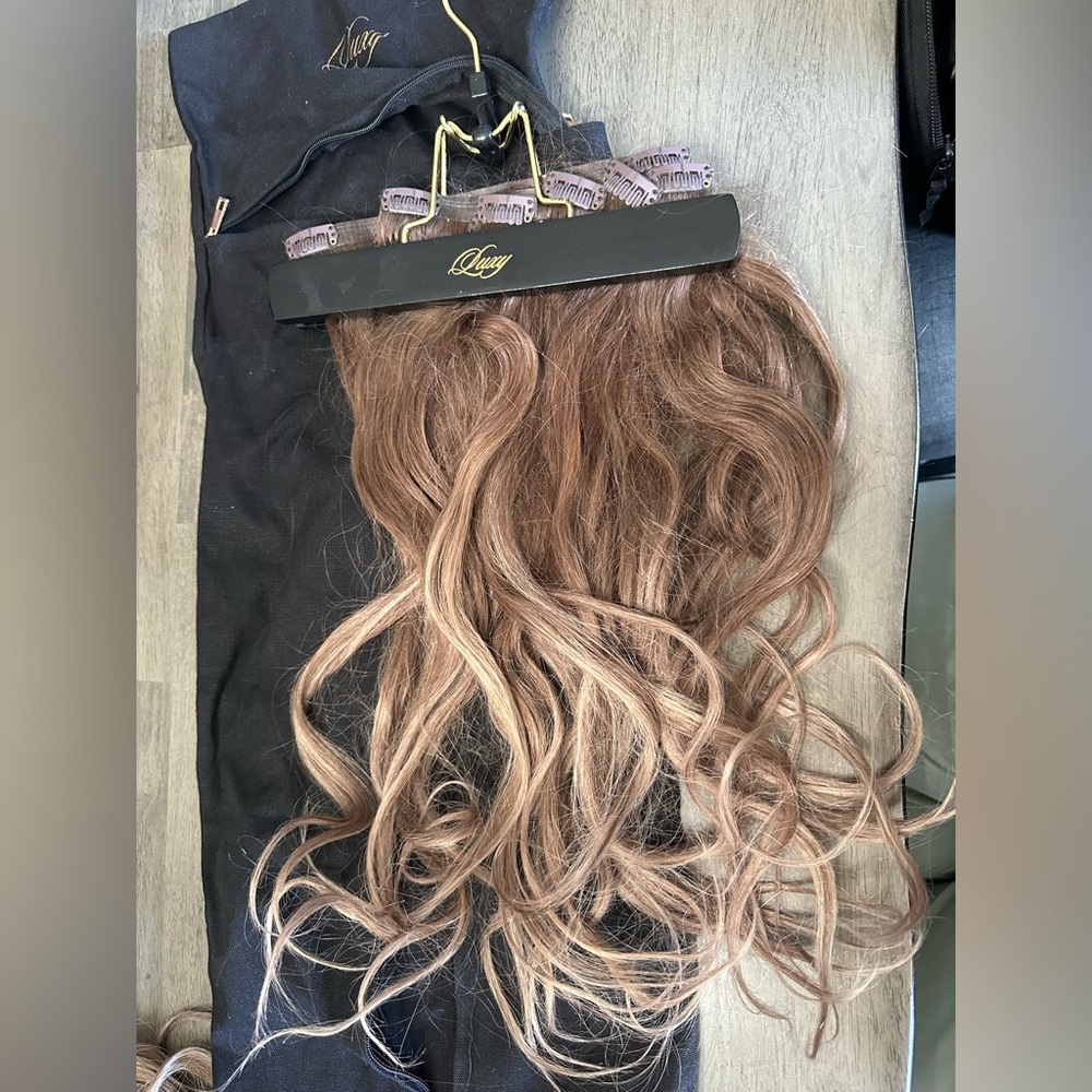 Luxy Seamless Ash Brown Balayage Clip-In 16” Extensions
